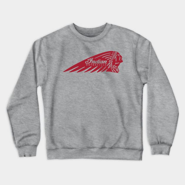 Indian Motorcycle Logo Crewneck Sweatshirt by funkymonkeytees